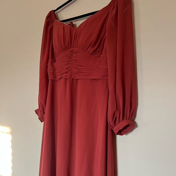 Azazie Dresses & Skirts - Azazie Rubina Floor length bridesmaid dress - Teracotta A10